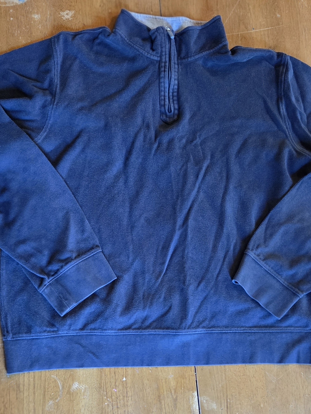 Izod Men's Navy Quarter-Zip Sweater